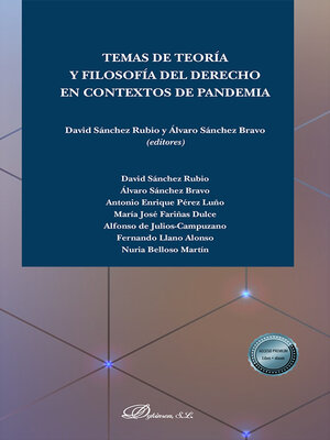 cover image of Temas de teoría y filosofía del derecho en contextos de pandemia